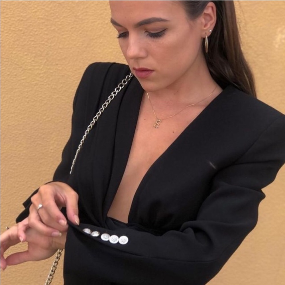 ZARA DRAPED JACKET DRESS